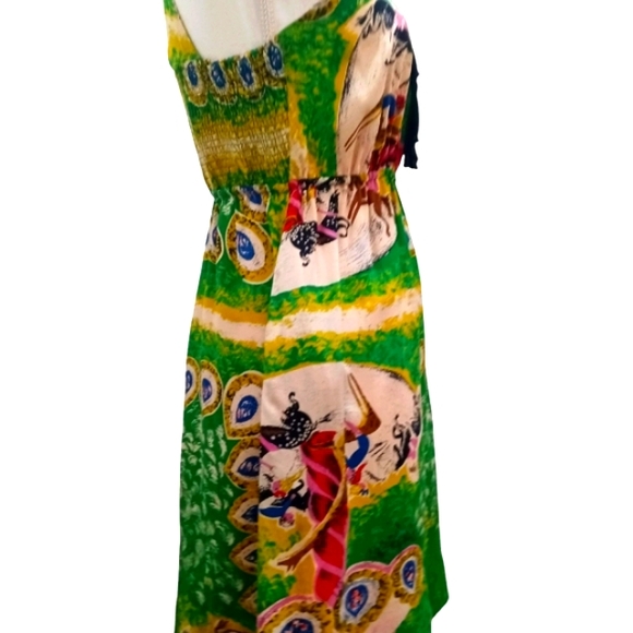Anthropologie Moulinette Soeurs Panoply Carousel Horse green midi dress (0) - Picture 6 of 11
